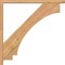 Ekena Millwork Imperial Block Smooth Bracket w/ Offset Brace, Western Red Cedar, 3 1/2"W x 34"D x 34"H BKT0402X34X34IMP05SWR - alternate 4